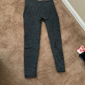 Gray yoga pants